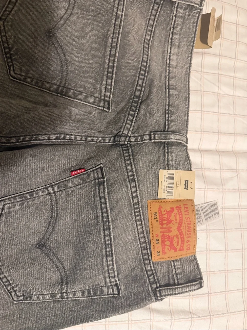Levi's Men’s Straight Jeans in Washed Gray